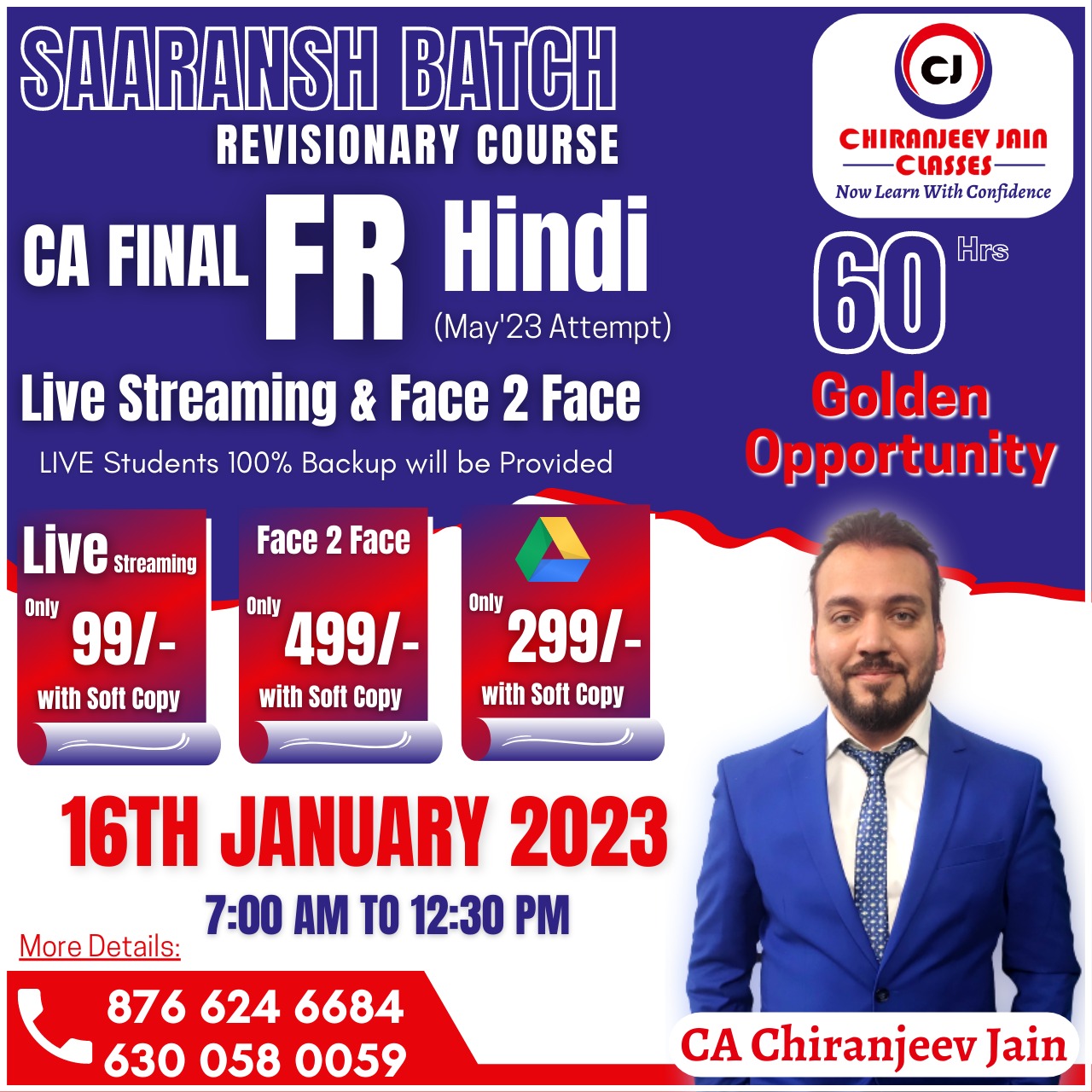 CA Final – FR  – Revisionary Course (60 Hrs) – HINDI
